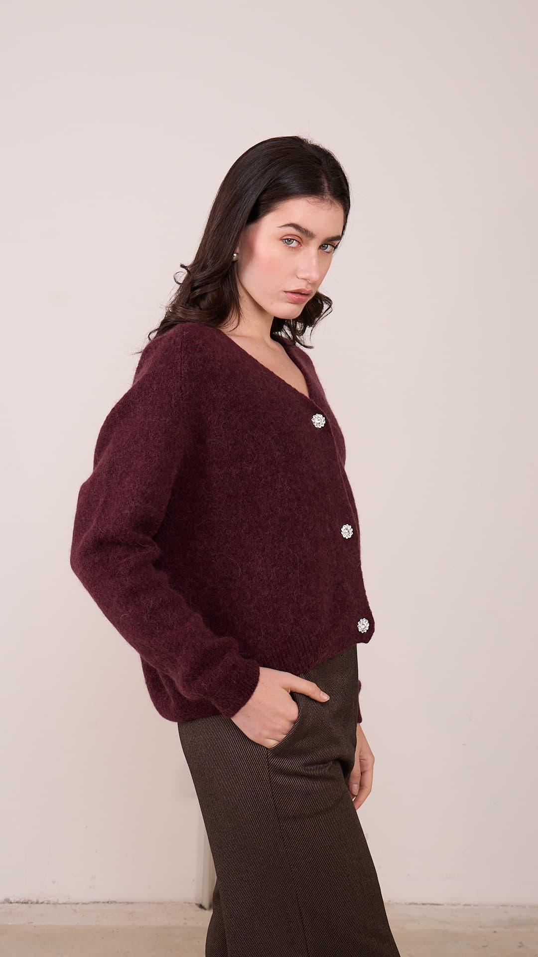 Cardigan — 39031 — BEIGE