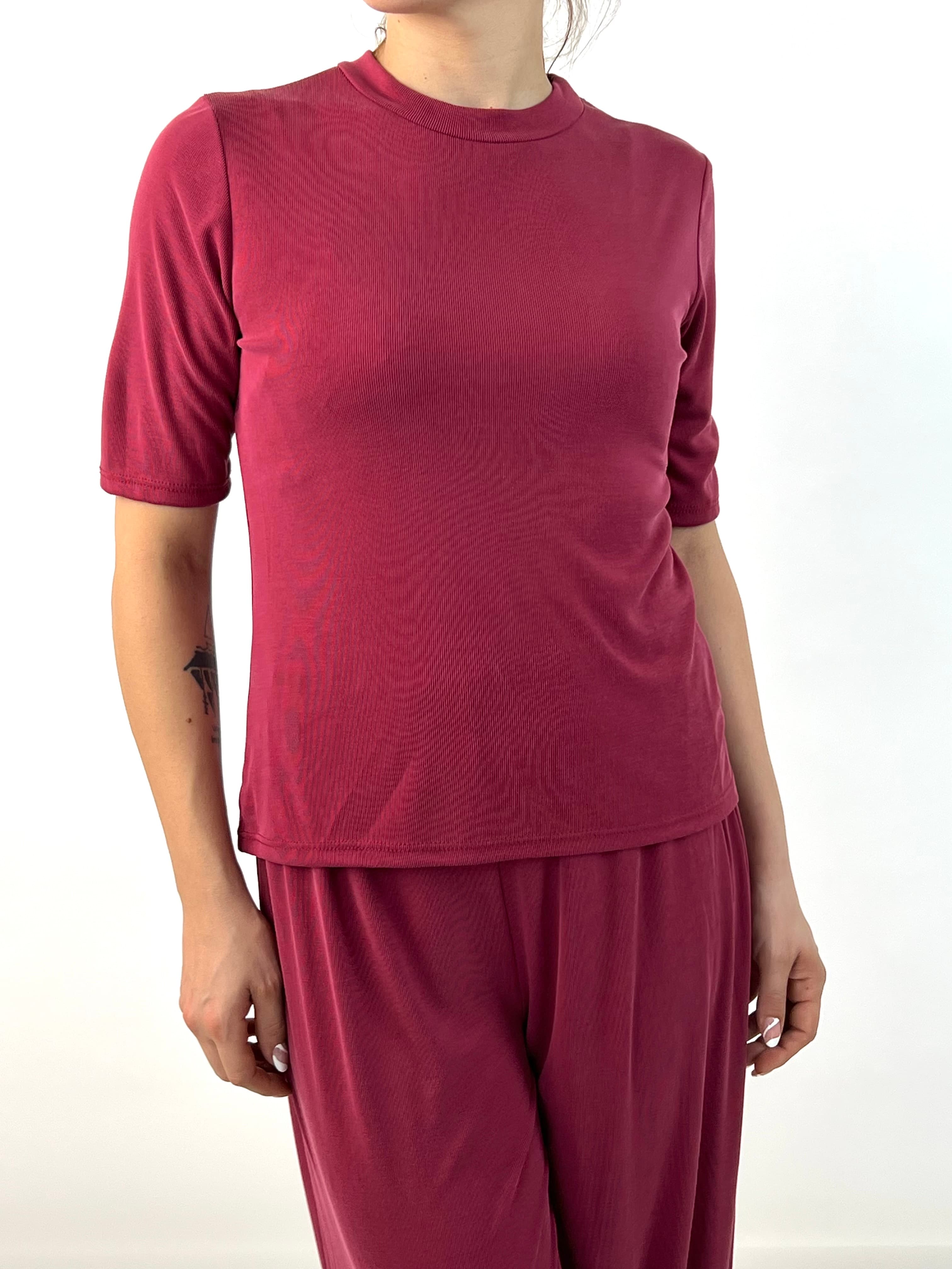 Maglie basic — 15011 — BORDO