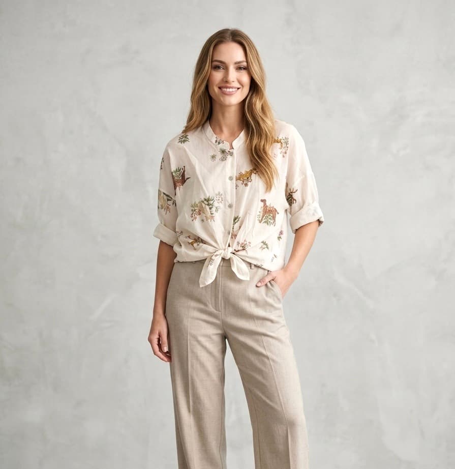 Camicia — 27021 — BEIGE