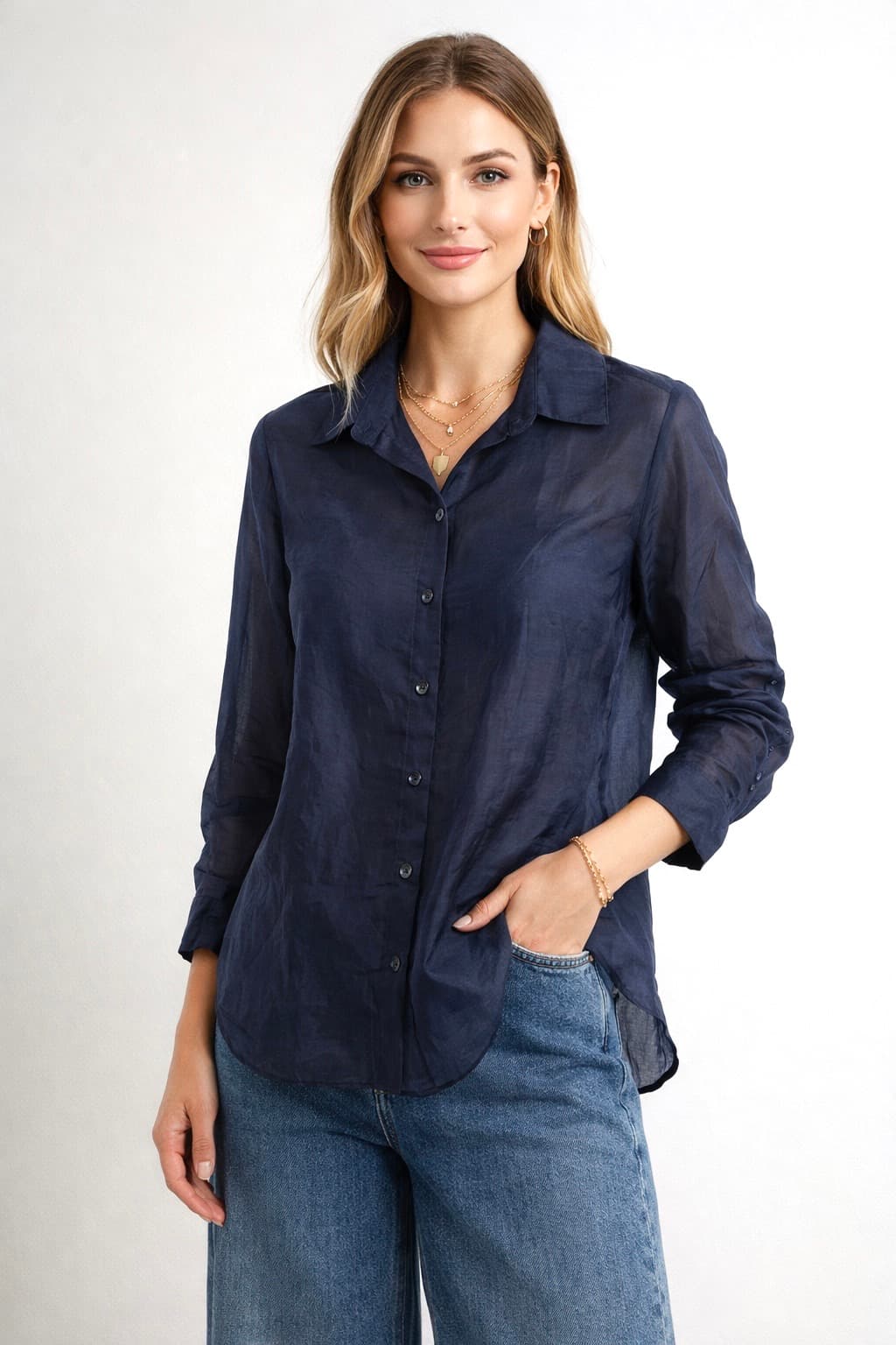 Camicia — 27021 — BLU